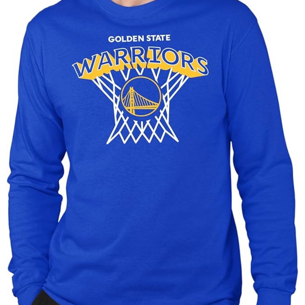 Junk Food Clothing Blue Golden State Warriors Long Sleeve Tee